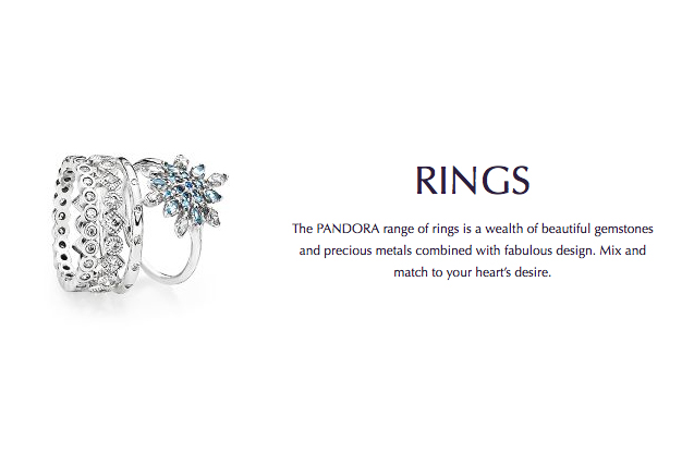 Pandora - pandora-rings.jpg - brand name designer jewelry in Roseburg, Oregon