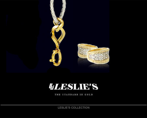 LESLIE'S is your wholesale source for gold jewelry. For over 40 years Leslies has been and continues to be the premier gold jewelry supplier in the US. They carry a huge selection of 14k gold braclets, bangles, necklaces, earrings, and much more.