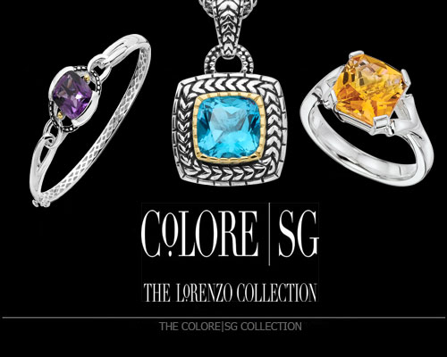 Among the Colore | SG collections, you will find the finest examples of colored gemstones from around the world, set in sterling silver and sterling silver & 18k gold designs that enable you to express yourself through any occasion and throughout your life. Originally The Lorenzo Collection, Colore | SG presents our world of color where you can find your personal style. Explore our world of wonder, and share in the delight of rich color, luxurious beauty and accessible design.