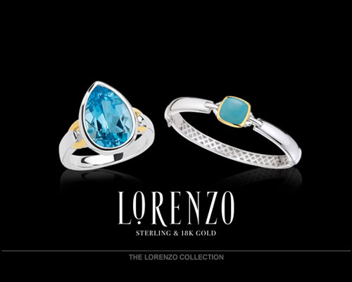 Lorenzo Jewelry dazzles with brilliantly faceted color gemstones and smooth polished cabochons. Crafted from Argentium Sterling Silver and accented with 18K Gold, the Lorenzo collection features exquisitely crafted and fashionable designs that never go out of style. From mine to market, nobody does color like Lorenzo. See the entire collection at www.lorenzojewelry.com.