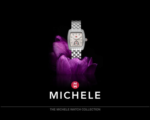 Capturing the vibrant Miami lifestyle, MICHELE timepieces combine luxury with glamorous style. <br><br>Showcasing bold, brilliant hand-set diamond cases and mother-of-pearl dials, MICHELE pays homage to the art deco-influenced designs of South Beach. The MICHELE design philosophy blends timeless elegance with contemporary fashion for a classic and feminine style.