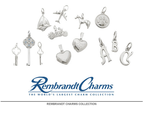Rembrandt Charms is world-renowned for superb craftsmanship and a stunning collection featuring thousands of charm styles. Only Rembrandt has earned the title, The World's Largest Charm Collection by offering each charm style in five different precious metals: sterling silver, gold plate, 10k yellow gold, and 14k yellow and white gold. All Rembrandt products are backed by a Lifetime Warranty.