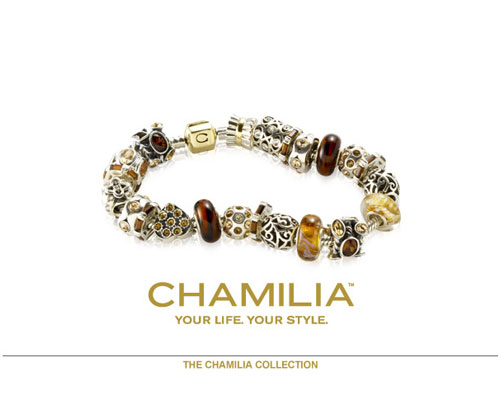 Welcome to the World of Chamilia. Discover all the ways to express yourself with one-of-a-kind jewelry. Design combinations of dazzling sterling silver, 14k gold, Swarovski crystal, colored stones and Italian Murano glass that reflect your life and your experiences. Inspired by your personal sense of style, your Chamilia jewelry is as unique as you are.
