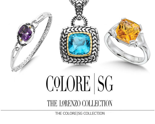 Among the Colore | SG collections, you will find the finest examples of colored gemstones from around the world, set in sterling silver and sterling silver & 18k gold designs that enable you to express yourself through any occasion and throughout your life. Originally The Lorenzo Collection, Colore | SG presents our world of color where you can find your personal style. Explore our world of wonder, and share in the delight of rich color, luxurious beauty and accessible design.