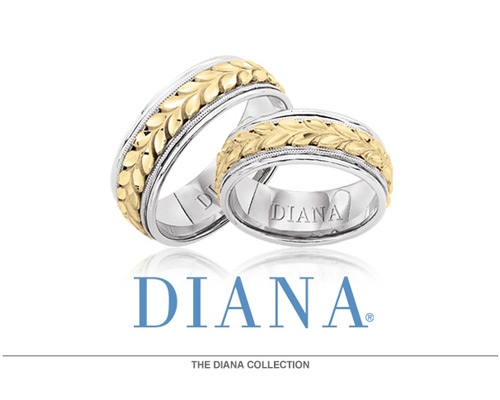 Diana comes from a heritage of the finest jewelry made. The first rings were created as a limited edition collection by Krementz & Company in 1925. The collection was known for its high quality and manufactured primarily in 18K gold. It was the preferred wedding ring and bridal line among the elite group of carriage trade jewelers well into the 1970's. Due to increased demand it was made available to top jewelers across the country. In 1992 the collection was renamed DIANA in recognition of its timeless designs and elegant styling. Additional styles were added in platinum, 14k or 18k...