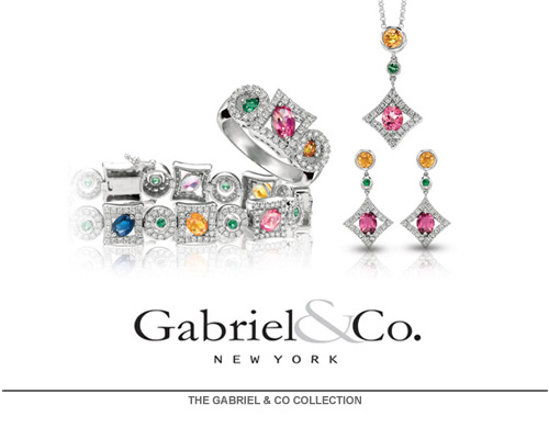 Gabriel & Co. Bridal Engagement and Wedding Rings are among the finest in the world. Their exceptional craftsmen individually handcraft each ring with careful attention to detail and styling. Their diamond selection process guarantees superior quality, as each stone is thoroughly examined by an expert gemologist. Their bridal collections offer a variety of styles, as well as the flexibility to alter elements in order to create a unique heirloom. 