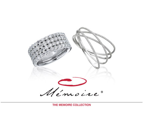 Memoire has been manufacturing diamond jewelry in the United States for more than 20 years. Our line is sold exclusively to the "Guild" end of the market and we are extremely selective in choosing Authorized Memoire Retailers. Quality and craftsmanship have always been keynotes to our success in the jewelry industry. Memoire: How memories are held.