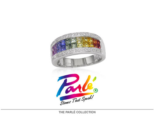 Parle Jewelry Designs are guaranteed to be hand-made using the finest materials. Each design bears the registered Trademark IOG. This trademark guarantees the metal content as stamped next to the trademark. Parle - Stones That Speak.